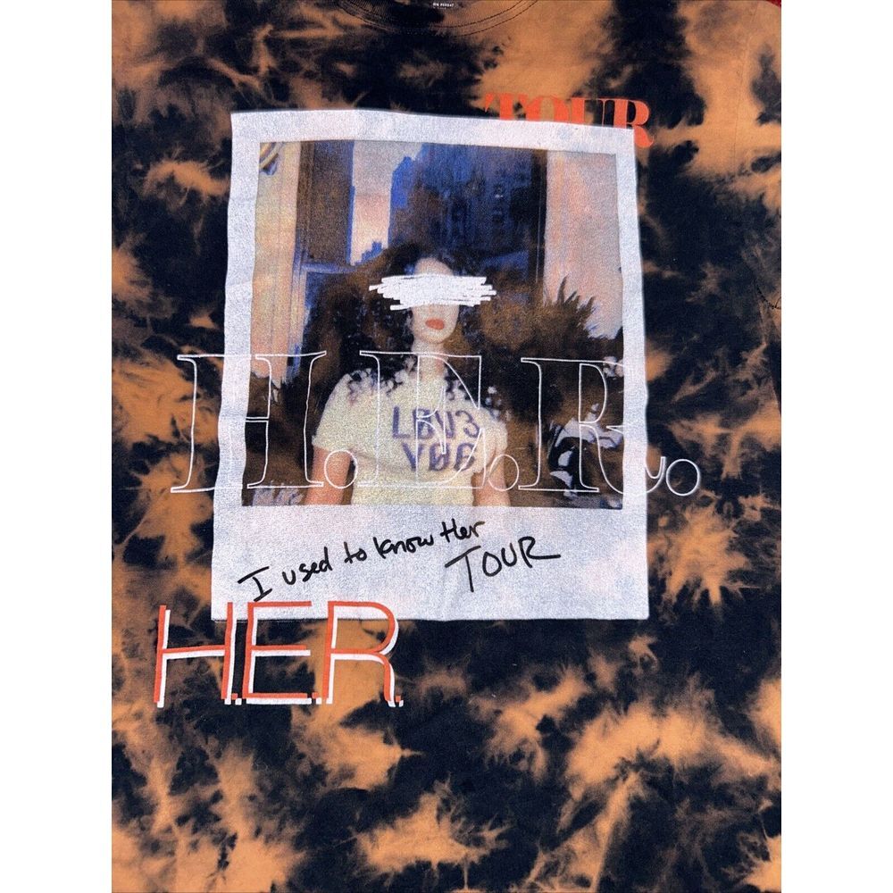 H.E.R. Concert Tour T-Shirt - "I Used To Know Her" Graphic T-Shirt Unisex‎ Small - Picture 2 of 4